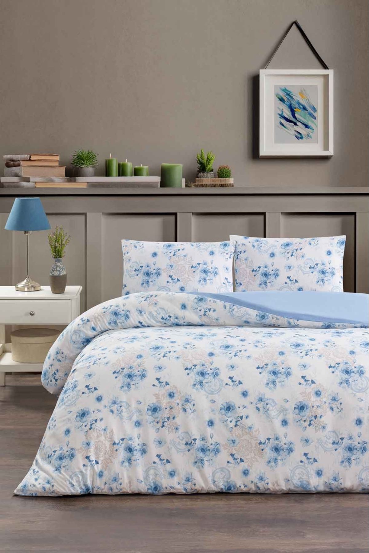 SERENART HOME Tek Kişilik Nevresim Takımı | Lastikli Çarşaflı | Bahar Serisi | Çiçekli Canlı Tasarım