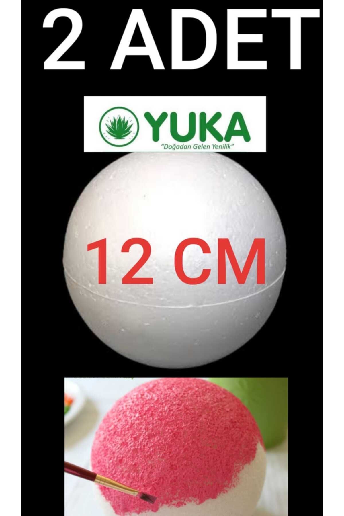 Yuka Strafor Top - Yuvarlak Top Küre - 12 Cm 2 ADET