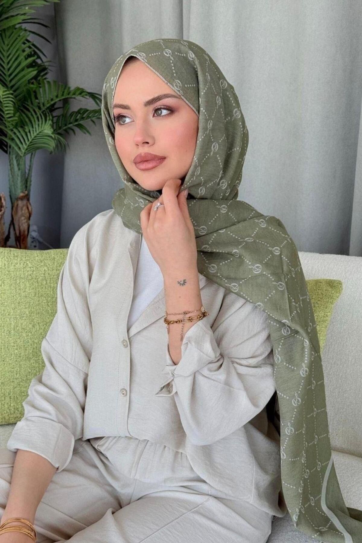 Şulemoda Giyim Yaz Esintisi Desen Şal Mint