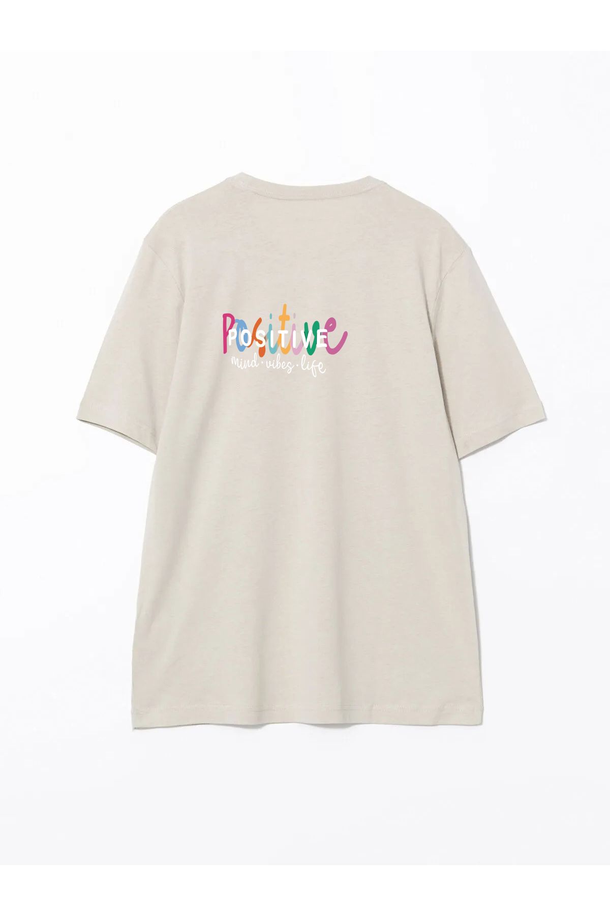 MARKATEM ünisex positive ön baskılı t-shirt