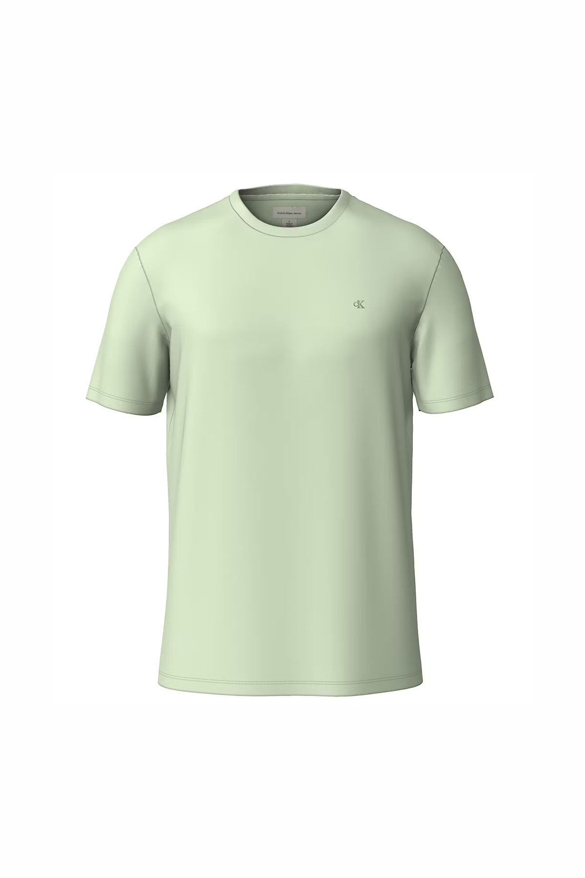 Calvin Klein Erkek Supima Pamuk Bisiklet Yaka T-Shirt - Yeşil