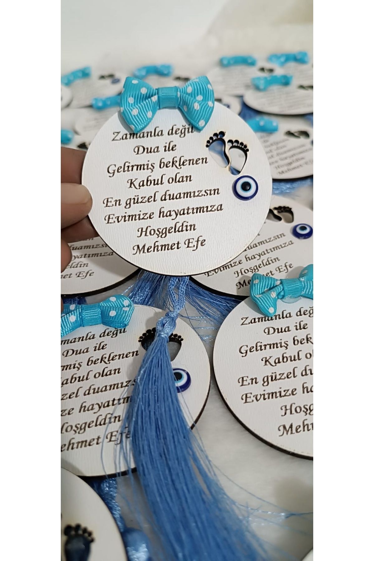 rüyaevitasarım Ahşap BEBEK HEDİYELİK DOĞUM DOĞUM GÜNÜ SÜNNET NİŞAN SÖZ BABY SLOWER KINA DÜĞÜN MAGNET 20 ADET