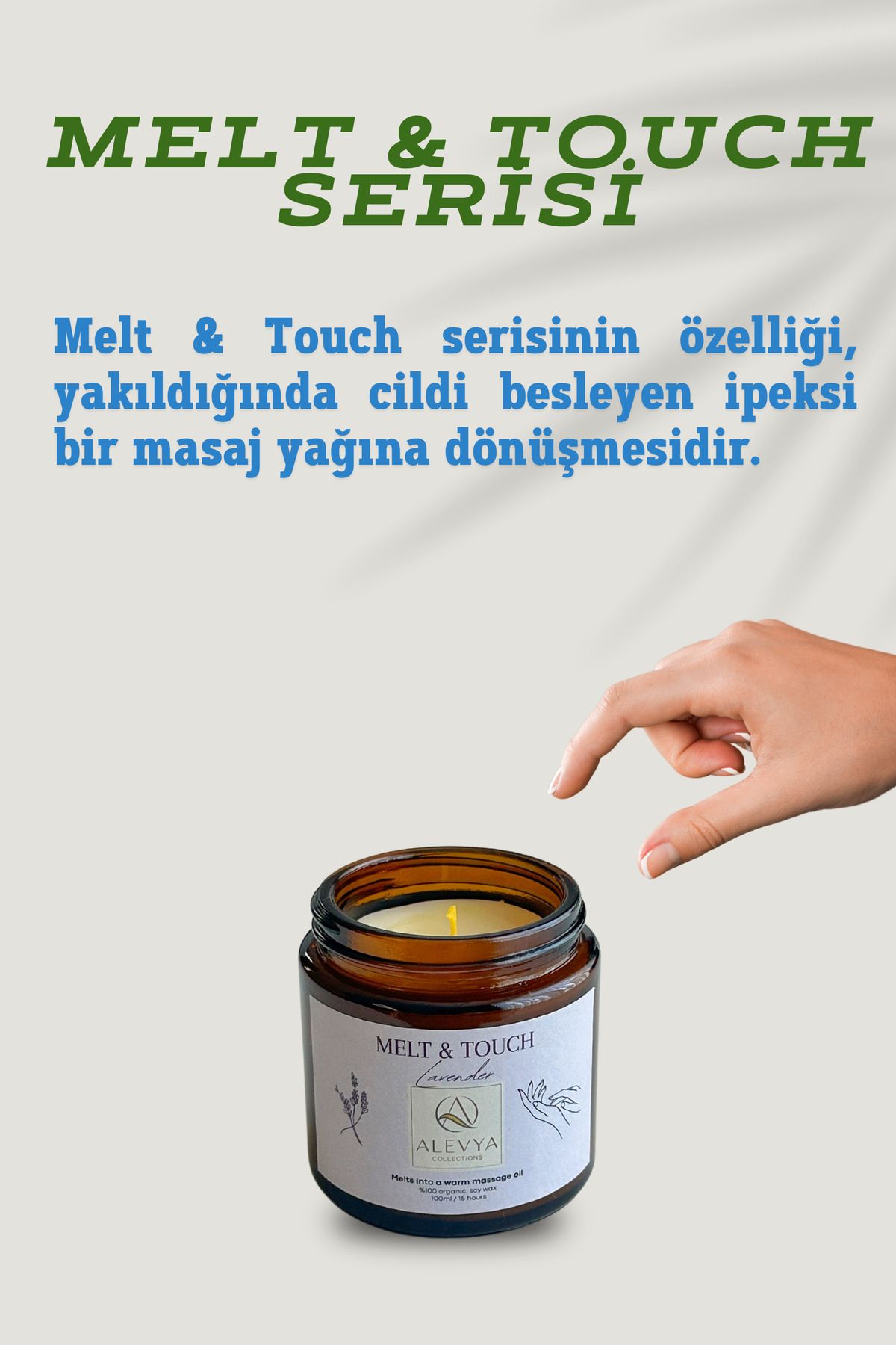 Alevya Collections Melt & Touch Serisi - Portakal / Eridiğinde Masaj Yağına Dönüşür /%100 Doğal-Vegan İçerik