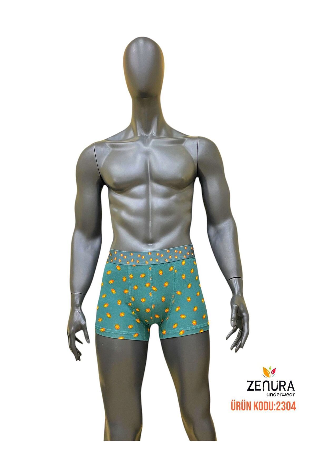 CUBBUX 2304 Dijital Baskı Pamuklu Erkek Boxer 4 adet