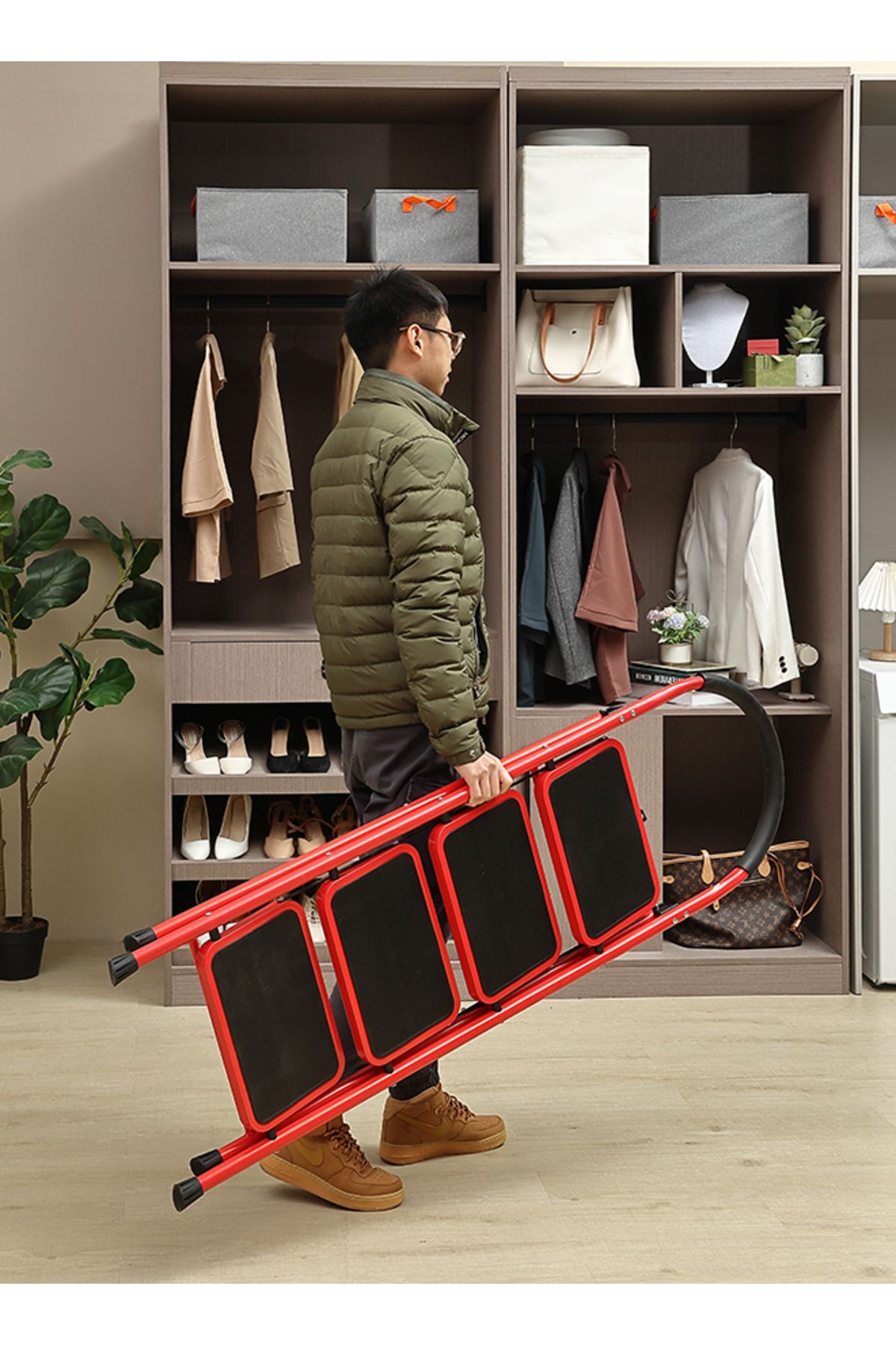 Lawazim-Folding Ladder – Compact, Safe, and Versatile Step Stool for Everyday Use 8