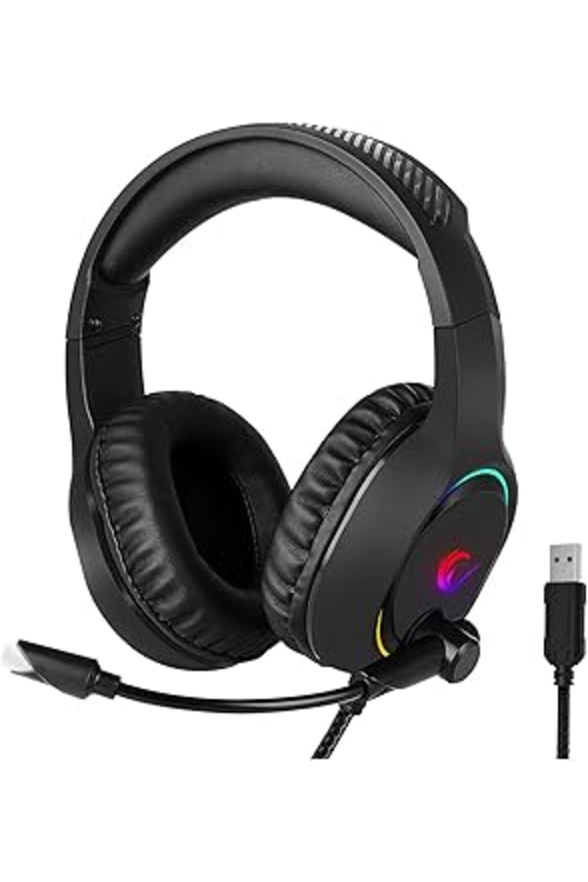Pazarcan Rampage Bygame-X3 Siyah 7.1 Usb Surround Rgb Işık Efektli Gaming Oyuncu Mikrofonlu Kulaklık