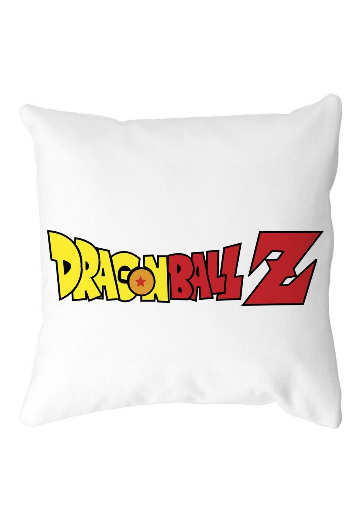 BEKZ-Perna Decorativa cu Dragonball Logo, 40x40 cm, Alba, Mata, Husa Detasabila, Burduf 1