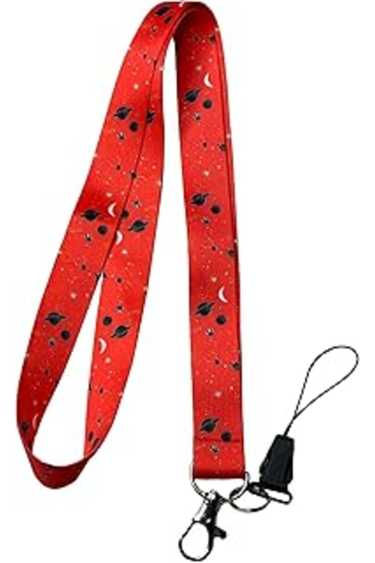 Roses Store Kırmızı Galaksi Takım Yıldızı Boyun Ipi Ve Telefon Askısı Lanyard