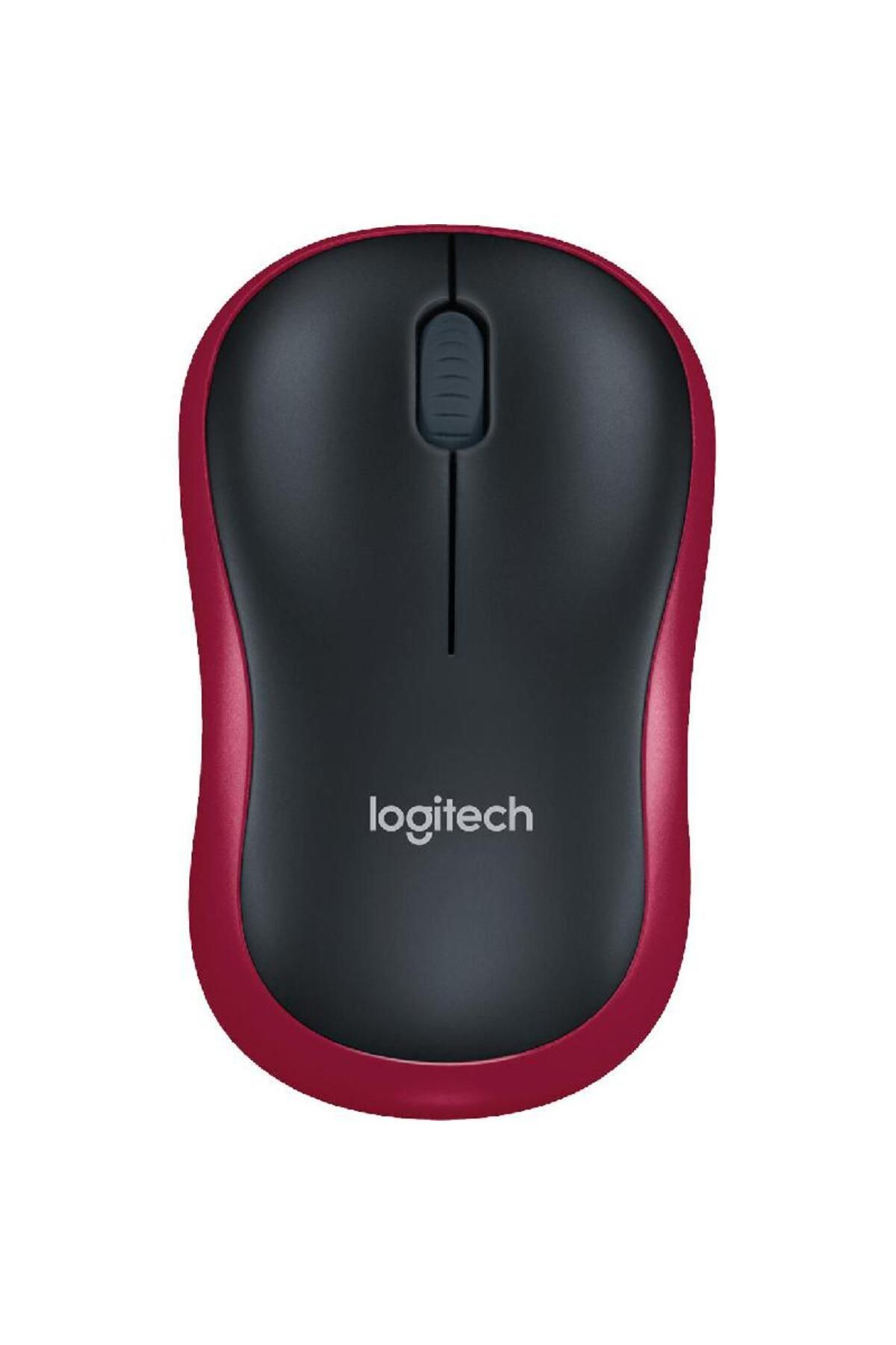 logitech-M185 Mouse Optical 1000 dpi Wireless (2.4 GHz RF)Red 1