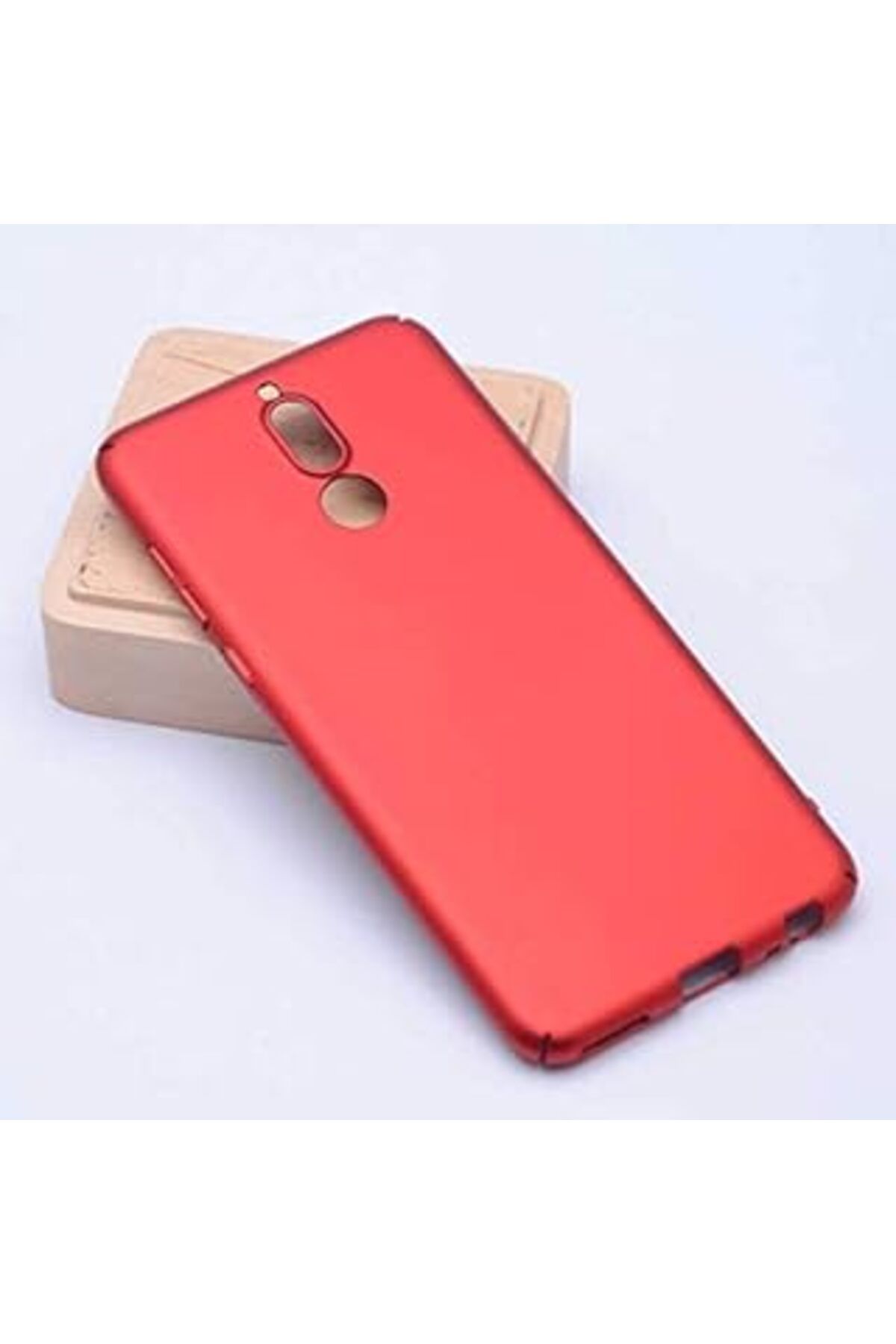 Karachil Huawei Mate 10 Lite Uyumlu Sert Rubber Silikon Kılıf (Kırmızı)