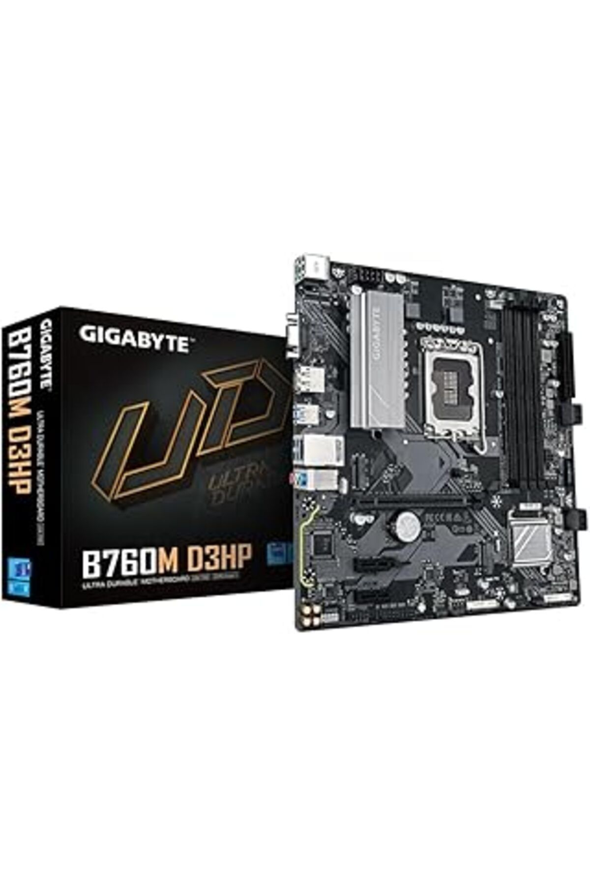 Karachil Gigabyte B760M D3Hp Anakart - 14. Nesil Intel Core İşlemciler, Vrm 4+1+1 Fazlı, 5600 Mhz Ddr5'E Kad