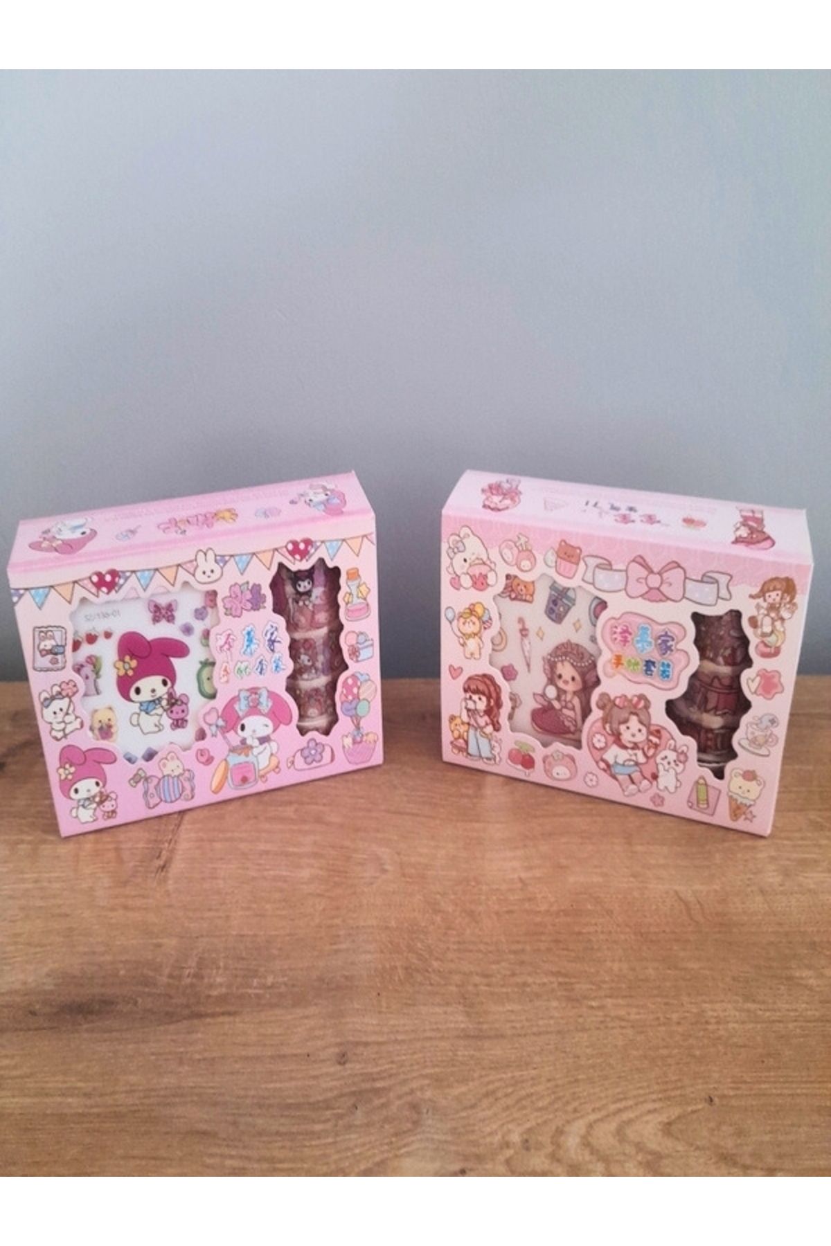 MUNIS Anime Karakterli ve Kuromi-My Melody Sticker + Bant Mega Hediye Seti – 2’li Özel Kutu