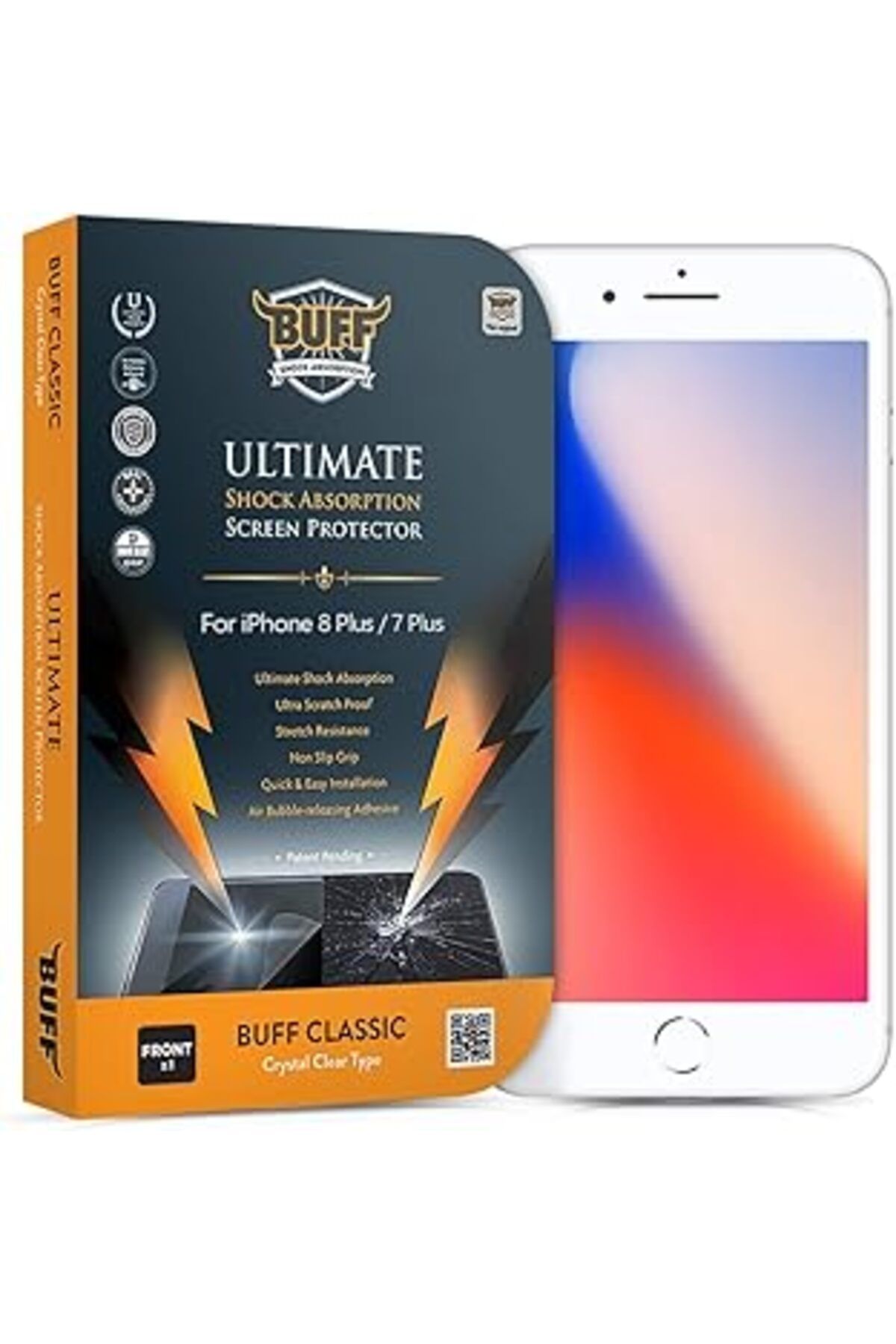 Pazarcan Buff Iphone 8 Plus / 7 Plus Ekran Koruyucu