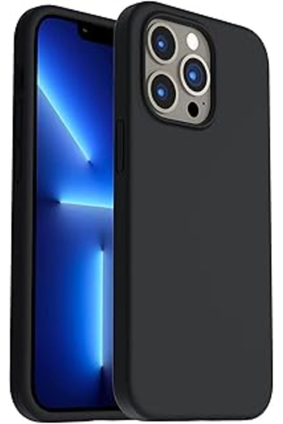 Karachil Uruchi Apple Iphone 13 Pro Kılıf 6.1 Ile Uyumlu, İnce Sıvı Silikon 3 Katmanlı Tam Kaplamalı Yumuşak