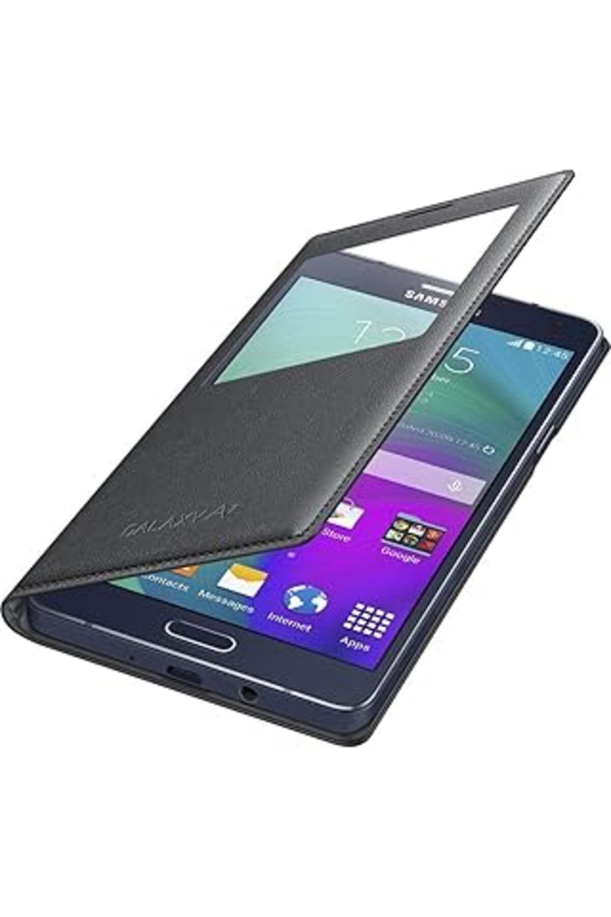 Karachil Ef-Ca700Bcegww S-View Cover Galaxy A7 Için Siyah