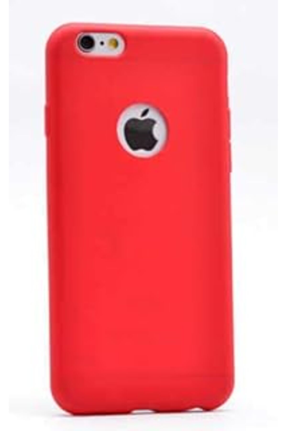 Karachil Iphone 6 / 6S Uyumlu Mat Yumuşak Silikon Kılıf (Kırmızı)