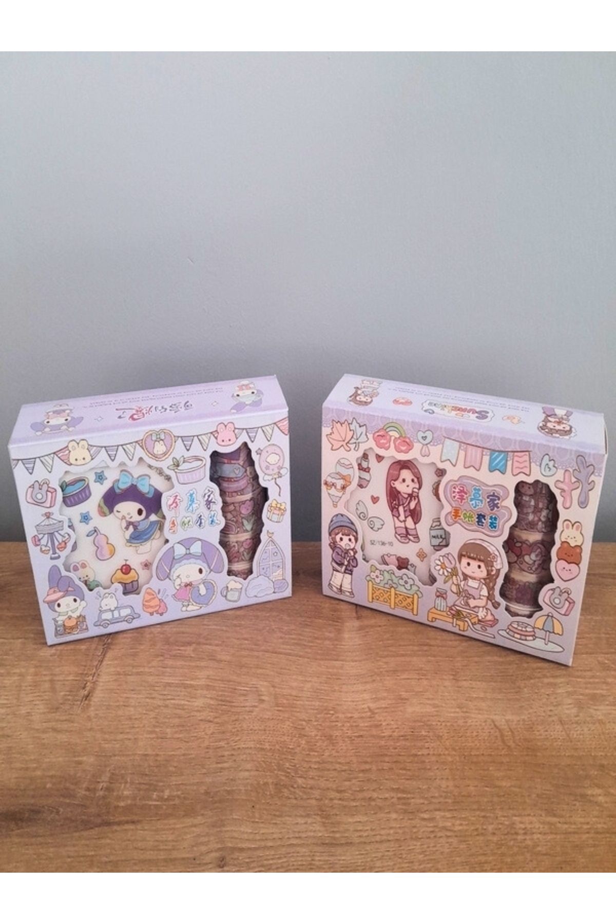 MUNIS Anime Karakterli ve Kuromi-My Melody Sticker + Bant Mega Hediye Seti – 2’li Özel Kutu