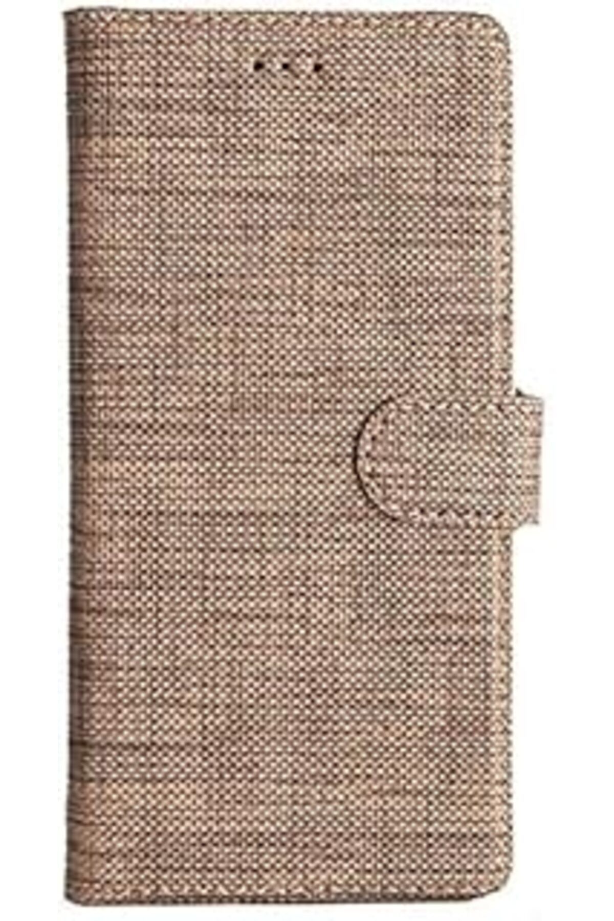 Karachil Xiaomi Mi 9Se İle Uyumlu Standlı Kartvizitli Ve Para Gözlü Fabric Desen Gold