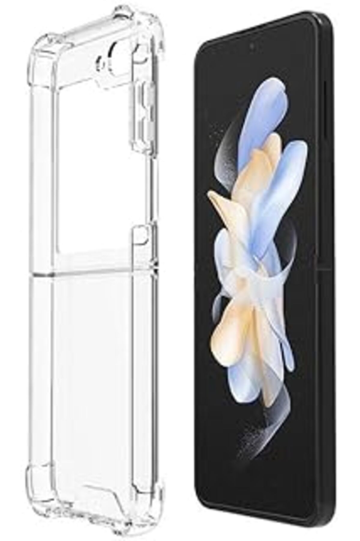 Karachil Zore Galaxy İle Uyumlu Z Flip 5 Kılıf Nitro Anti Shock Silikon Renksiz