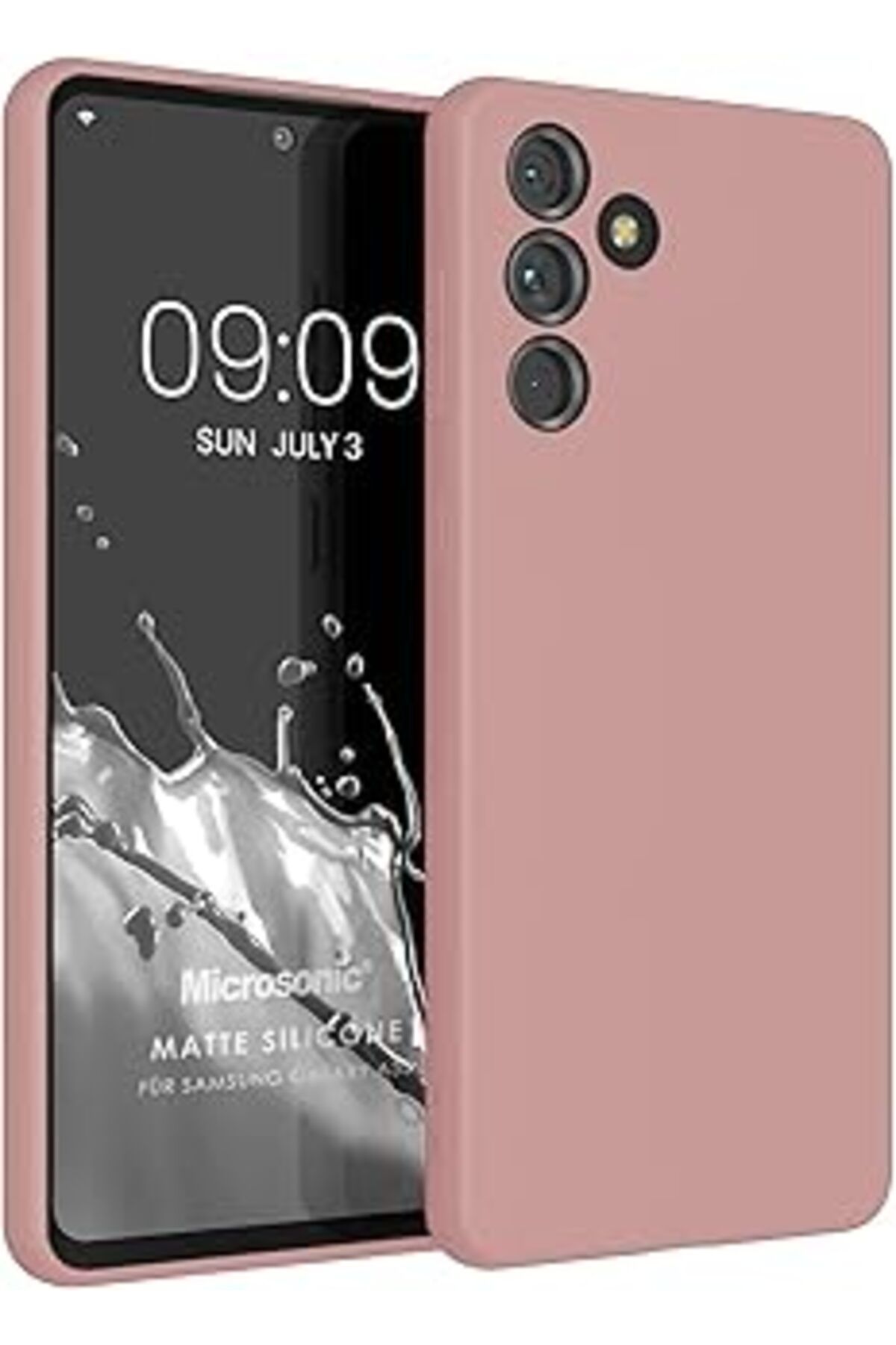 Karachil Microsonic Matte Silicone Samsung Galaxy A55 Için Kılıf Rose Gold [Galaxy A55 Ile Uyumlu Kılıf - Ro