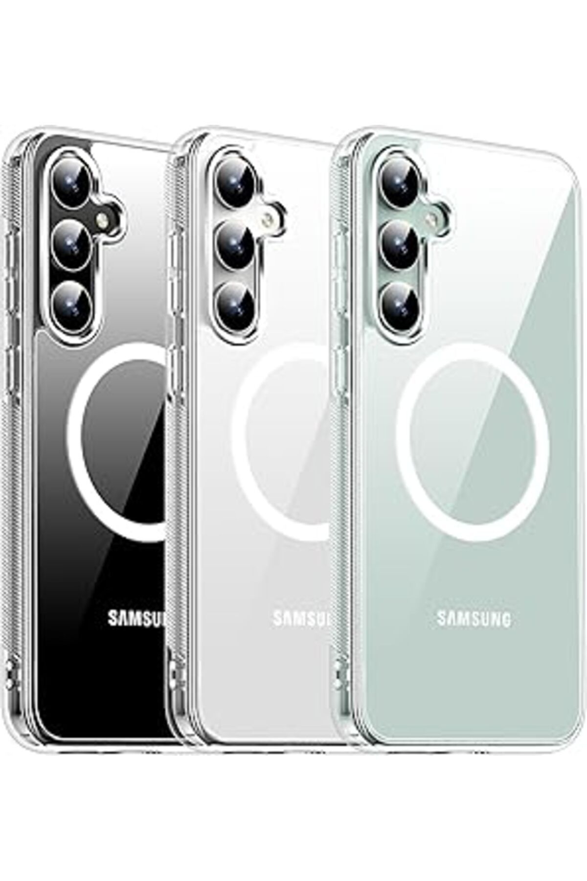 Karachil Ehr. Samsung Galaxy S24 Fe Için Kılıf Kamera Korumalı Magsafe Ile Uyumlu Wireless Şarj Özellikli Şe