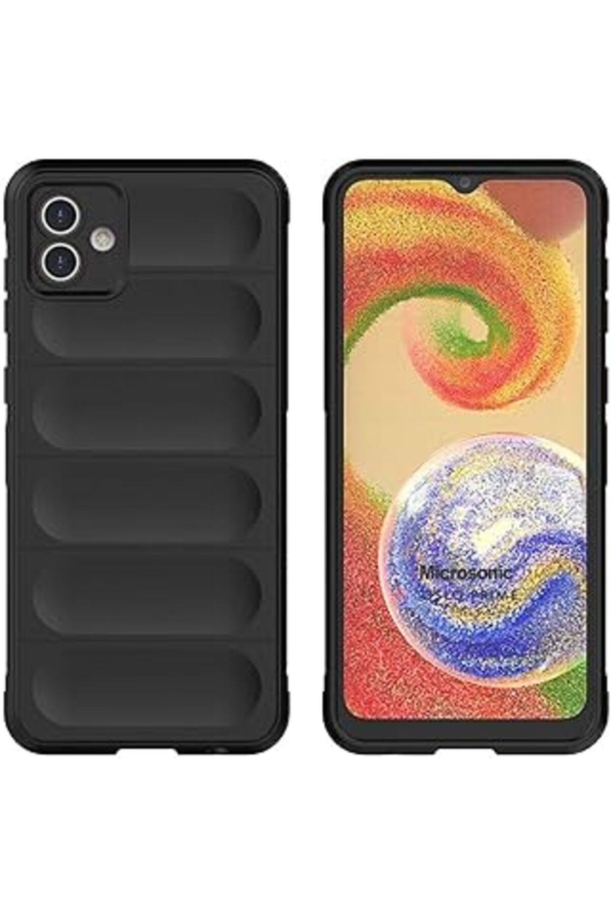 Karachil Microsonic Samsung Galaxy A04 Için Kılıf Oslo Prime Siyah [Galaxy A04 Ile Uyumlu Kılıf - Siyah]