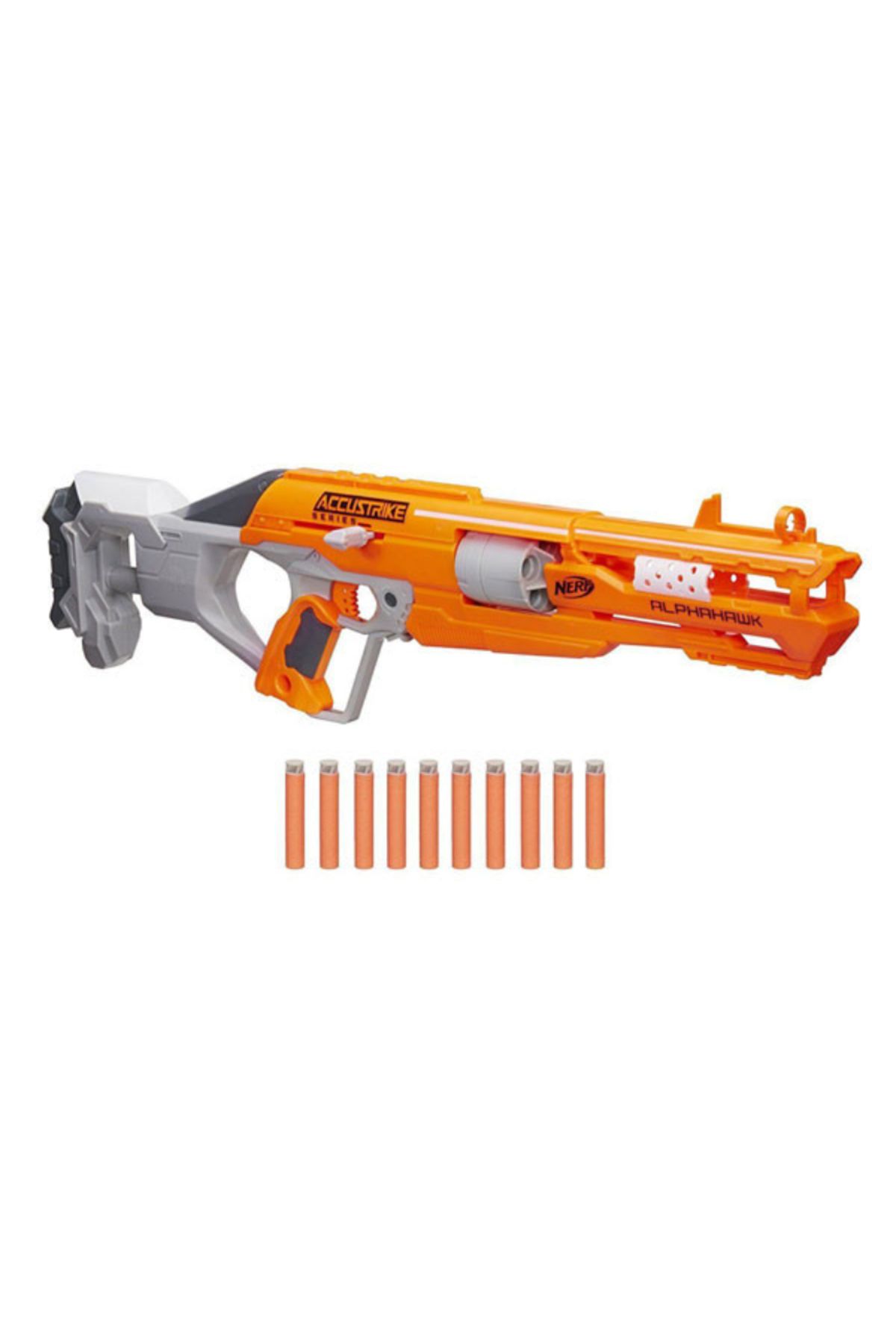 Hasbro-Nerf Elite Accustrike Blaster, Alphahawk with 10 projectiles 3