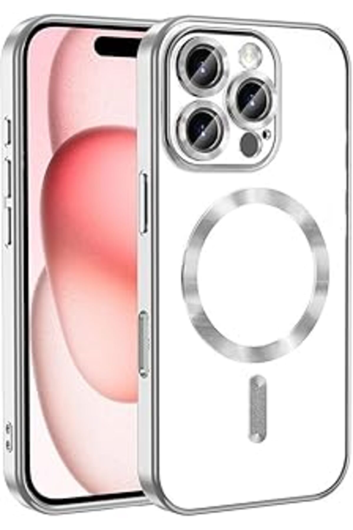 Karachil Zore Apple İle Uyumlu Iphone 16 Pro Kılıf Kamera Korumalı Magsafe Wireless Şarj Özellikli Zore Demr