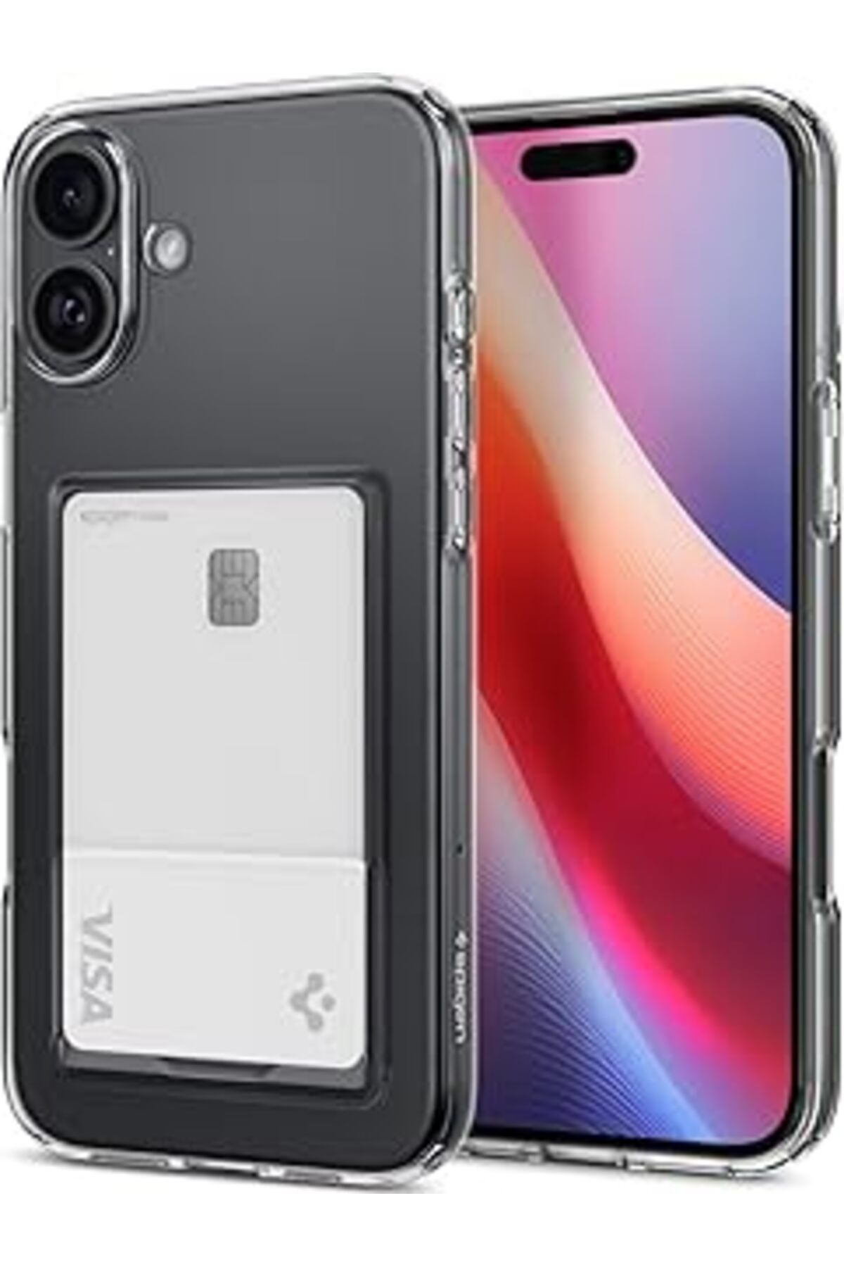 Pazarcan Iphone 16 Plus Kılıf Crystal Slot Crystal Clear - Acs08083