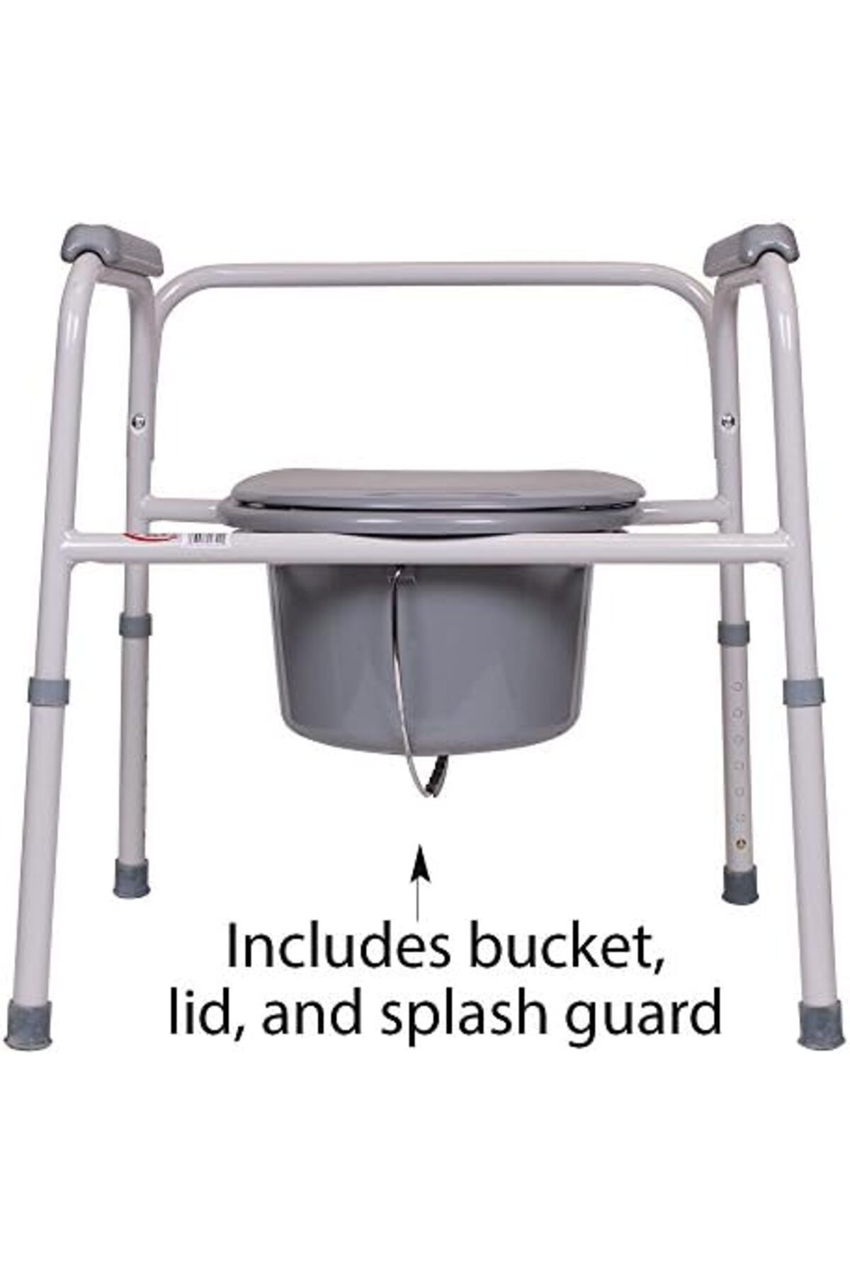 CAREX-3-in-1 Folding Bedside Commode and Raised Toilet Seat, Bedside Commodes for Seniors 5
