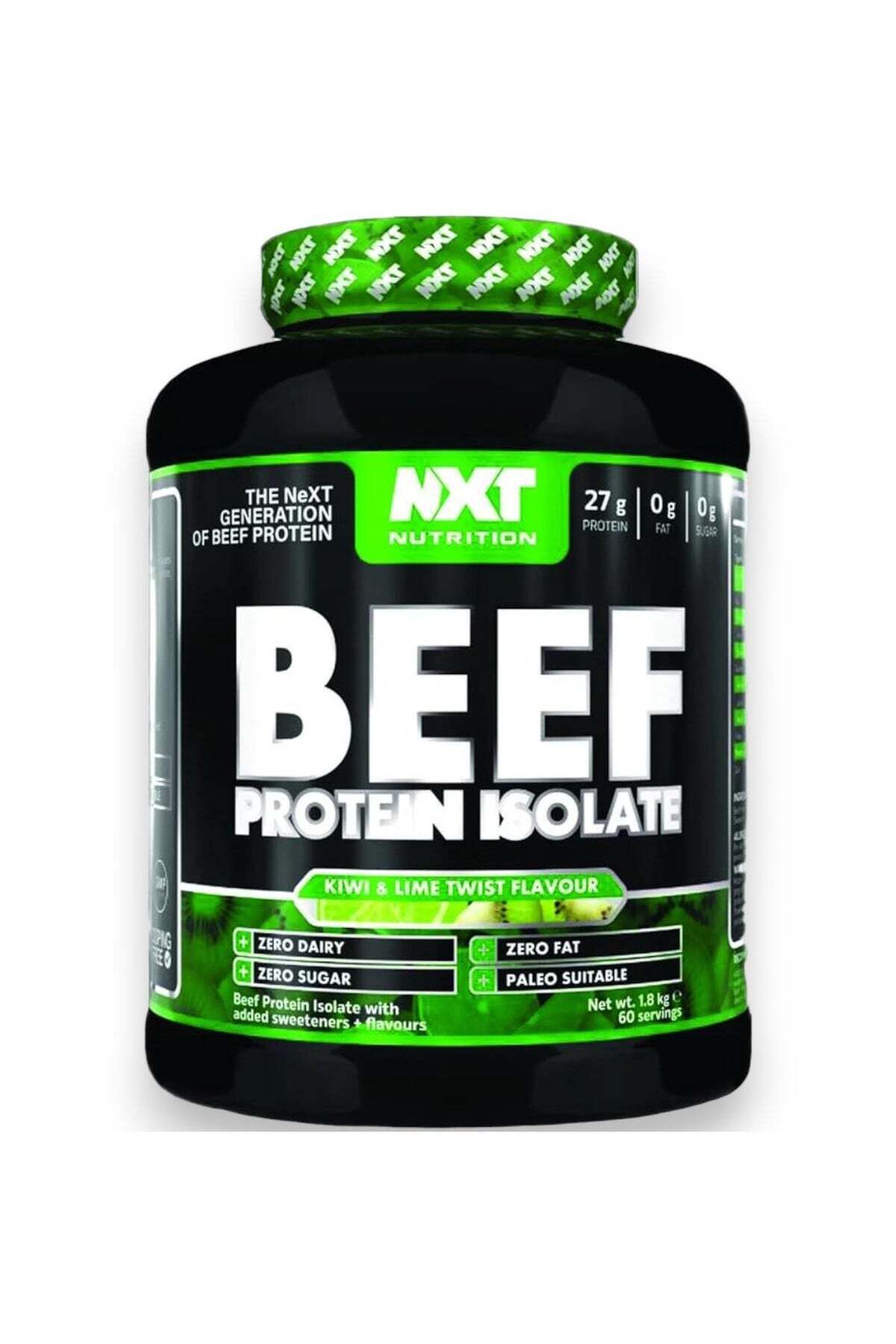 NXT Nutrition-Beef Protein Isolate, Kiwi & Lime Twist Flavour, 1.8kg, 60 Servings 1