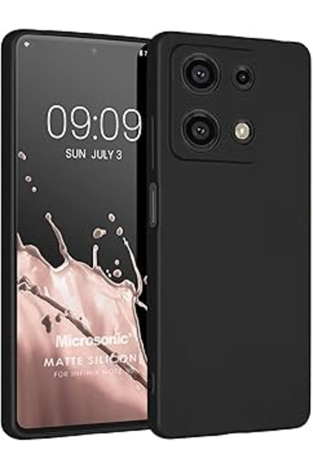 Karachil Microsonic Matte Silicone Infinix Note 30 Için Kılıf Siyah [Note 30 Ile Uyumlu Kılıf - Siyah]
