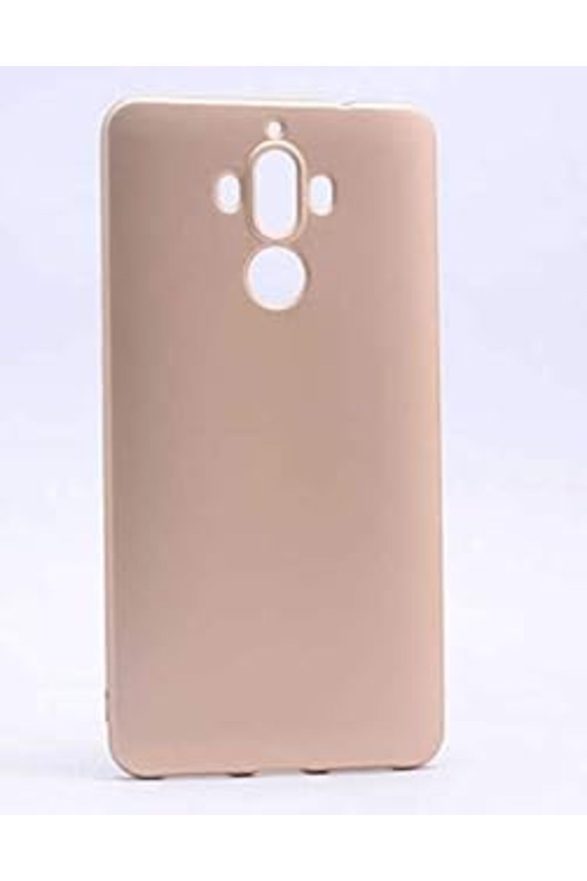 Karachil Huawei Mate 9 Uyumlu Mat Yumuşak Silikon Kılıf (Altın Rengi)