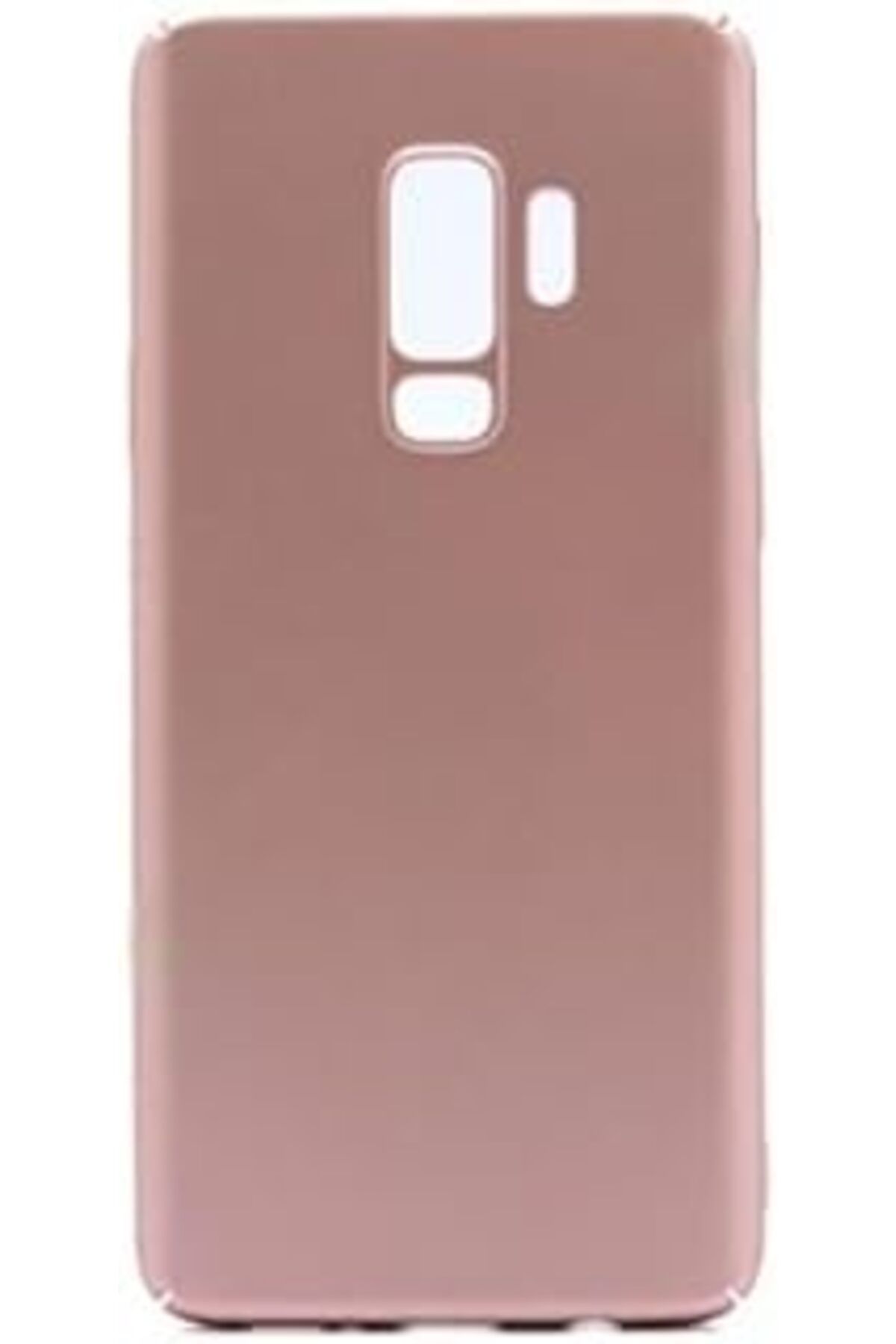 Karachil Samsung Galaxy S9 Uyumlu Sert Rubber Silikon Kılıf (Altın Rengi)