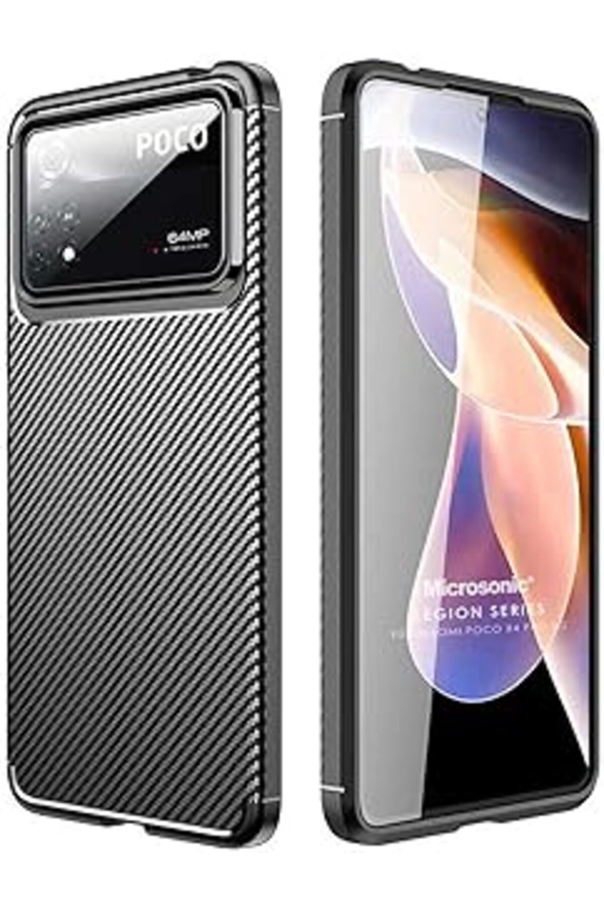 Karachil Microsonic Xiaomi Poco X4 Pro 5G Için Kılıf Legion Series Siyah [Poco X4 Pro 5G Ile Uyumlu Kılıf -