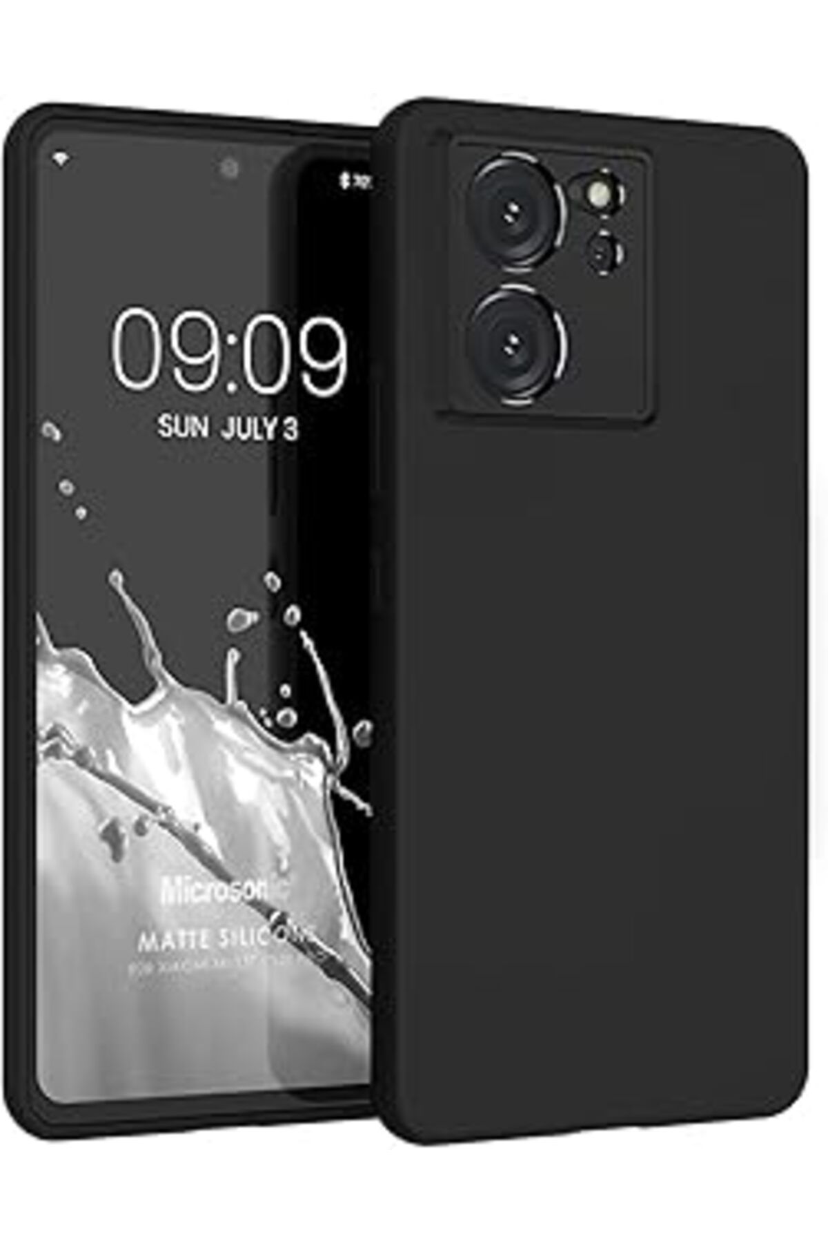 Karachil Microsonic Matte Silicone Xiaomi Mi 13T Pro Için Kılıf Siyah [Mi 13T Pro Ile Uyumlu Kılıf - Siyah]
