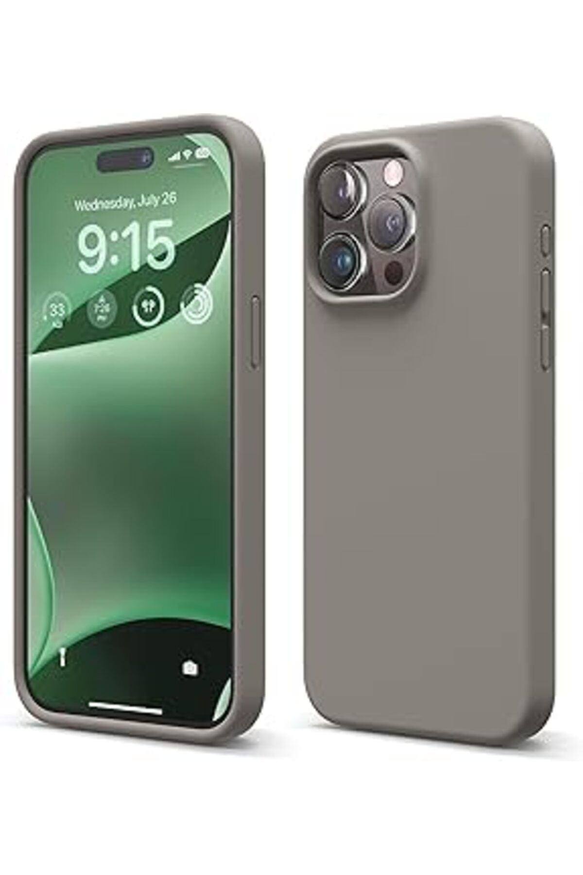 Karachil Merwish Apple Iphone 15 Pro Uyumlu Özel İpeksi Dokunuş Hissi Veren İçi Yumuşak Kadife Lansman Silik