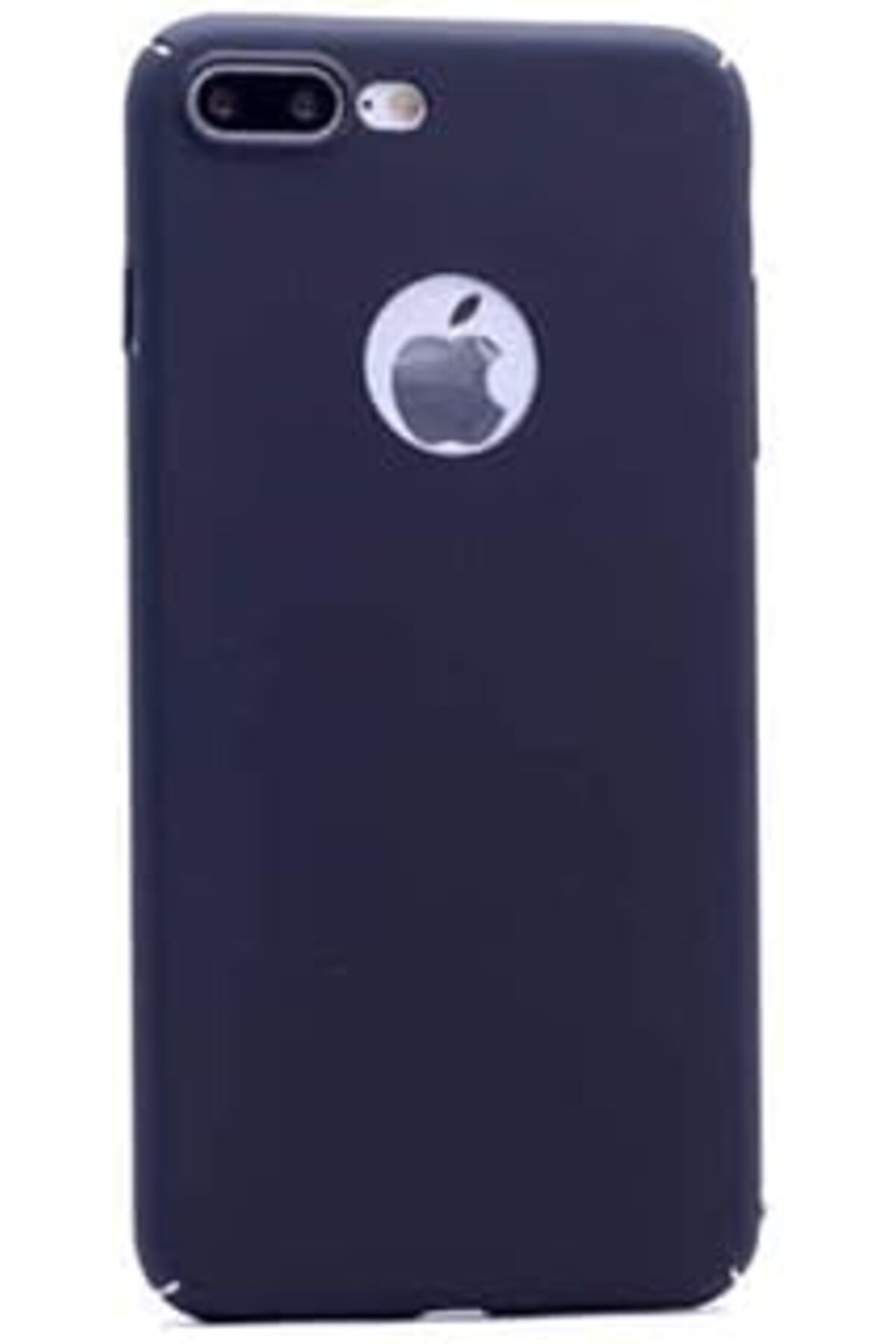 Karachil Iphone 8 Plus Uyumlu Sert Rubber Silikon Kılıf (Siyah)