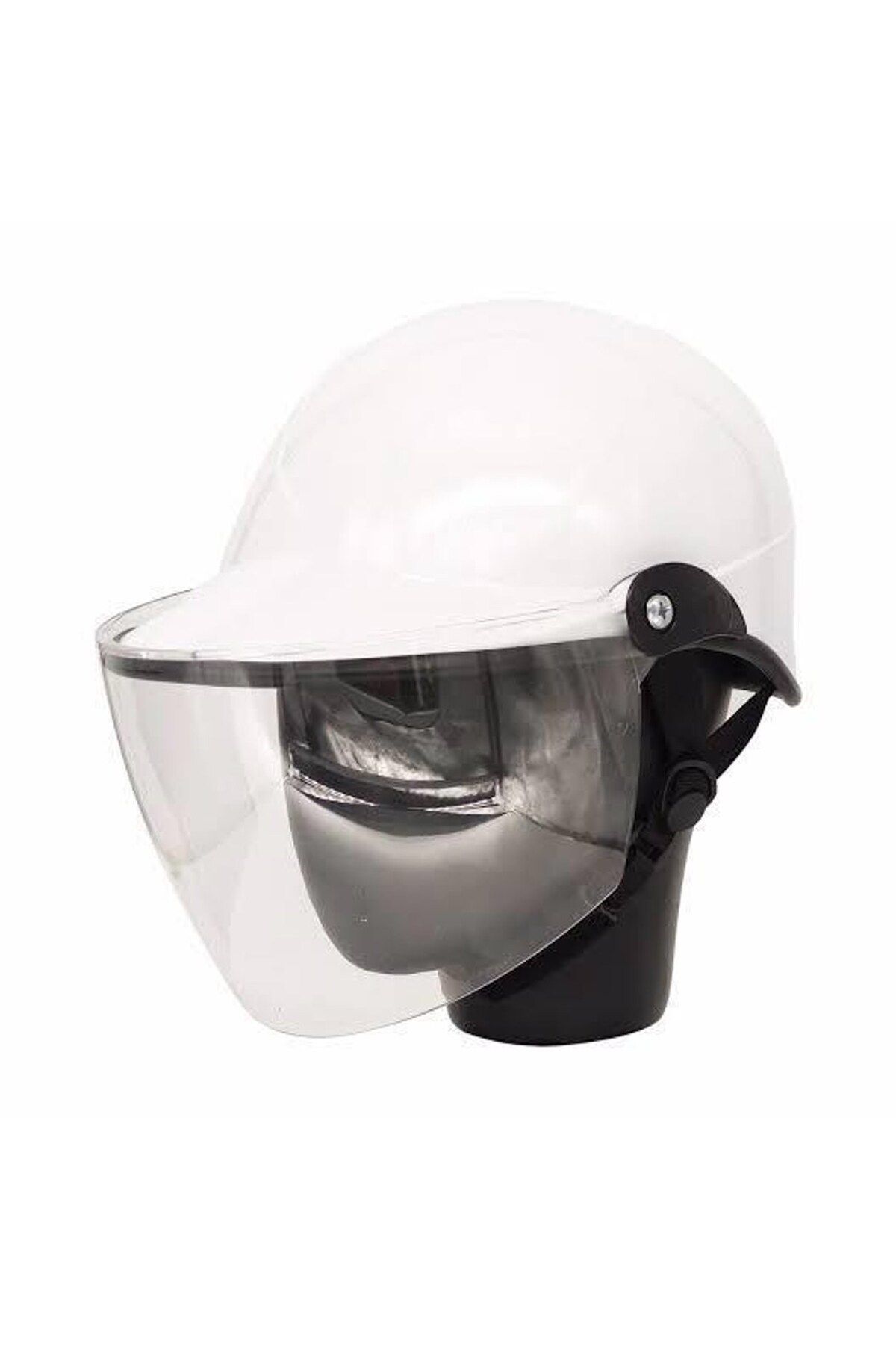 OEM Motosiklet Yazlık Kask Camlı Beyaz Beden Standart