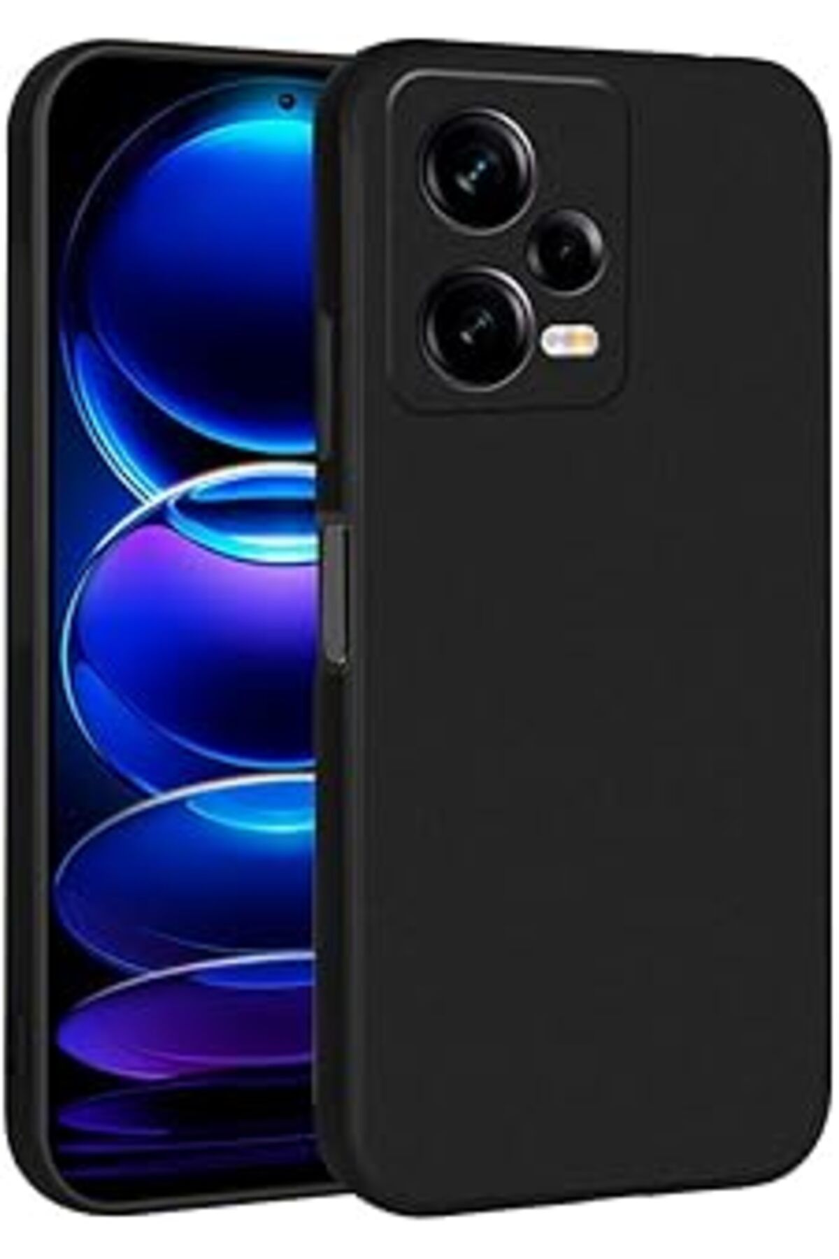 Karachil Zore Xiaomi İle Uyumlu Redmi Note 12 Pro 5G Kılıf Premier Silikon Kapak, Siyah