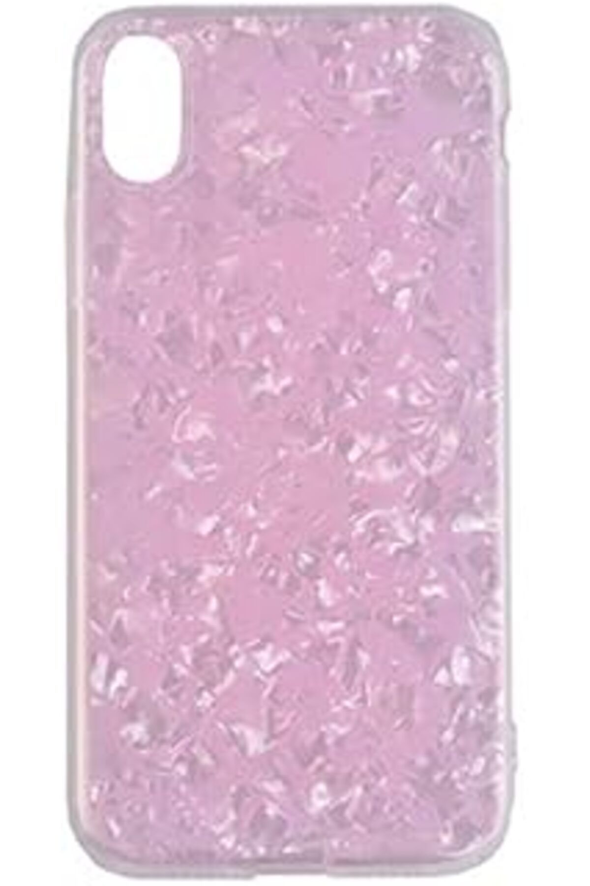Karachil Ehr. Iphone Xr Uyumlu Mermer Desenli Parlak Silikon Lüx Silikon Kılıf (Pembe, Iphone Xr)