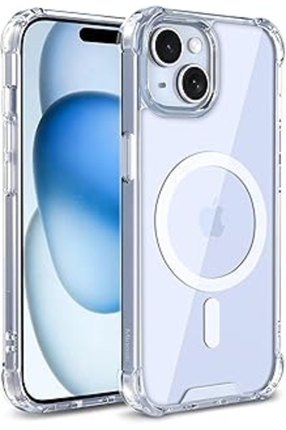 Karachil Minesk Iphone 13-14 Için Magshield Serisi Magsafe Ile Uyumlu Köşe Korumalı Şeffaf Hybrid Kılıf Ultr
