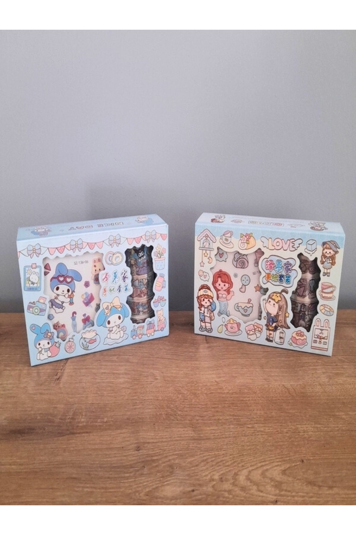 MUNIS Anime Karakterli ve Kuromi-My Melody Sticker + Bant Mega Hediye Seti – 2’li Özel Kutu