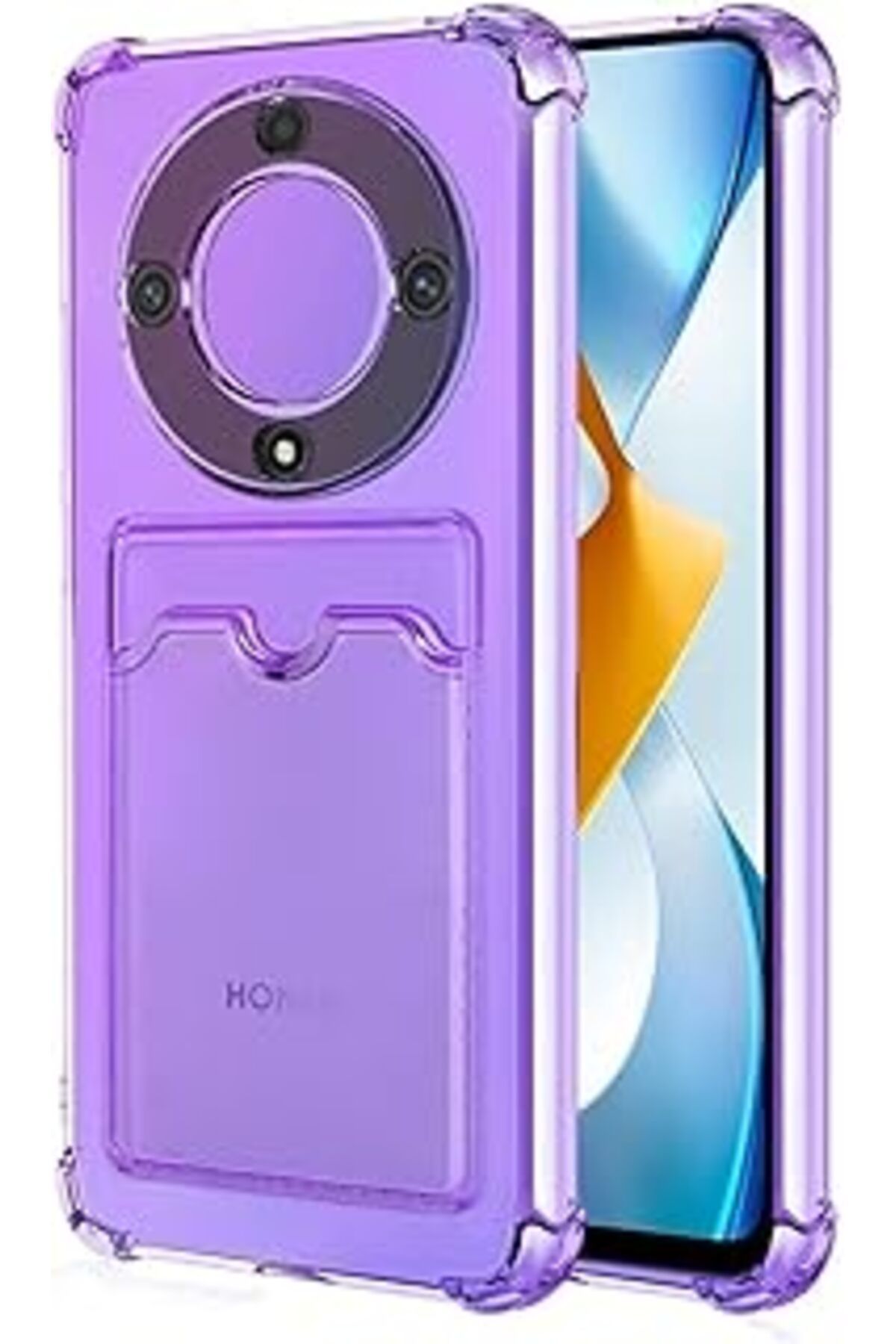 Karachil Microsonic Honor X9A Card Slot Shock Için Kılıf Lila [Honor X9A Ile Uyumlu Kılıf - Lila]