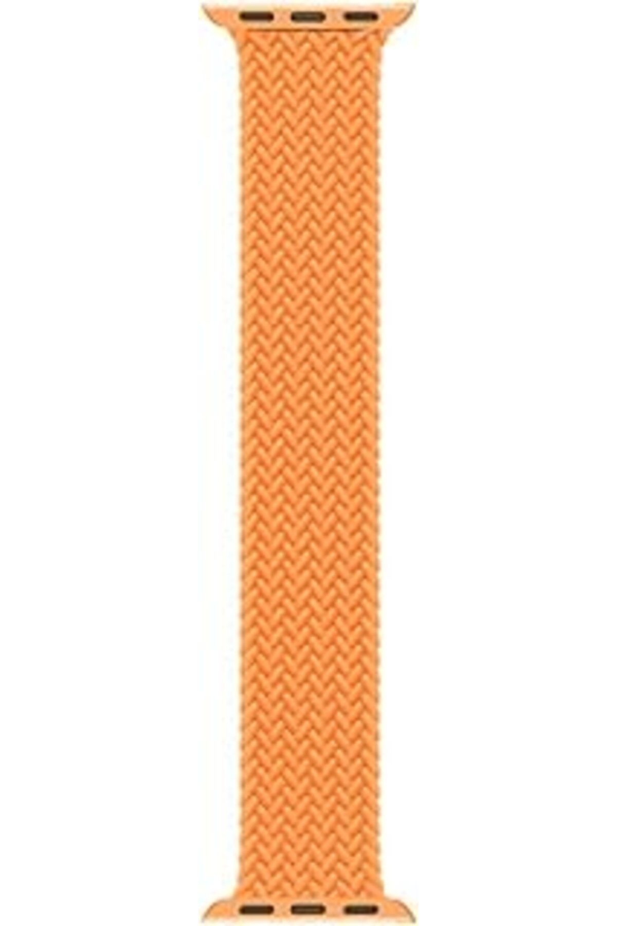 Mu Art Ahşap Microsonic Apple Watch Series 3 38Mm Için Kordon, (Large Size, 160Mm) Knitted Fabric Single Loop Tu