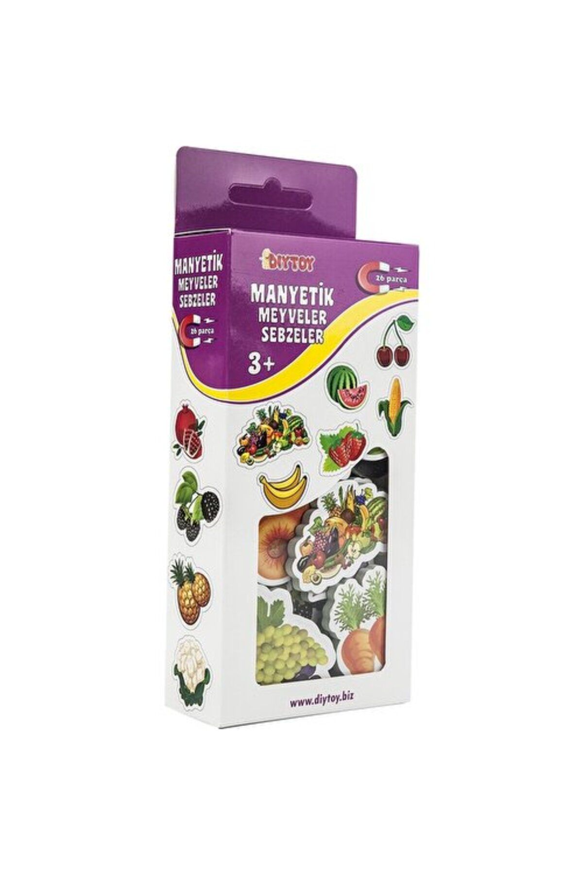 gnsstore Dıytoy Manyetik Meyveler-Sebzeler 3+ 26Prç