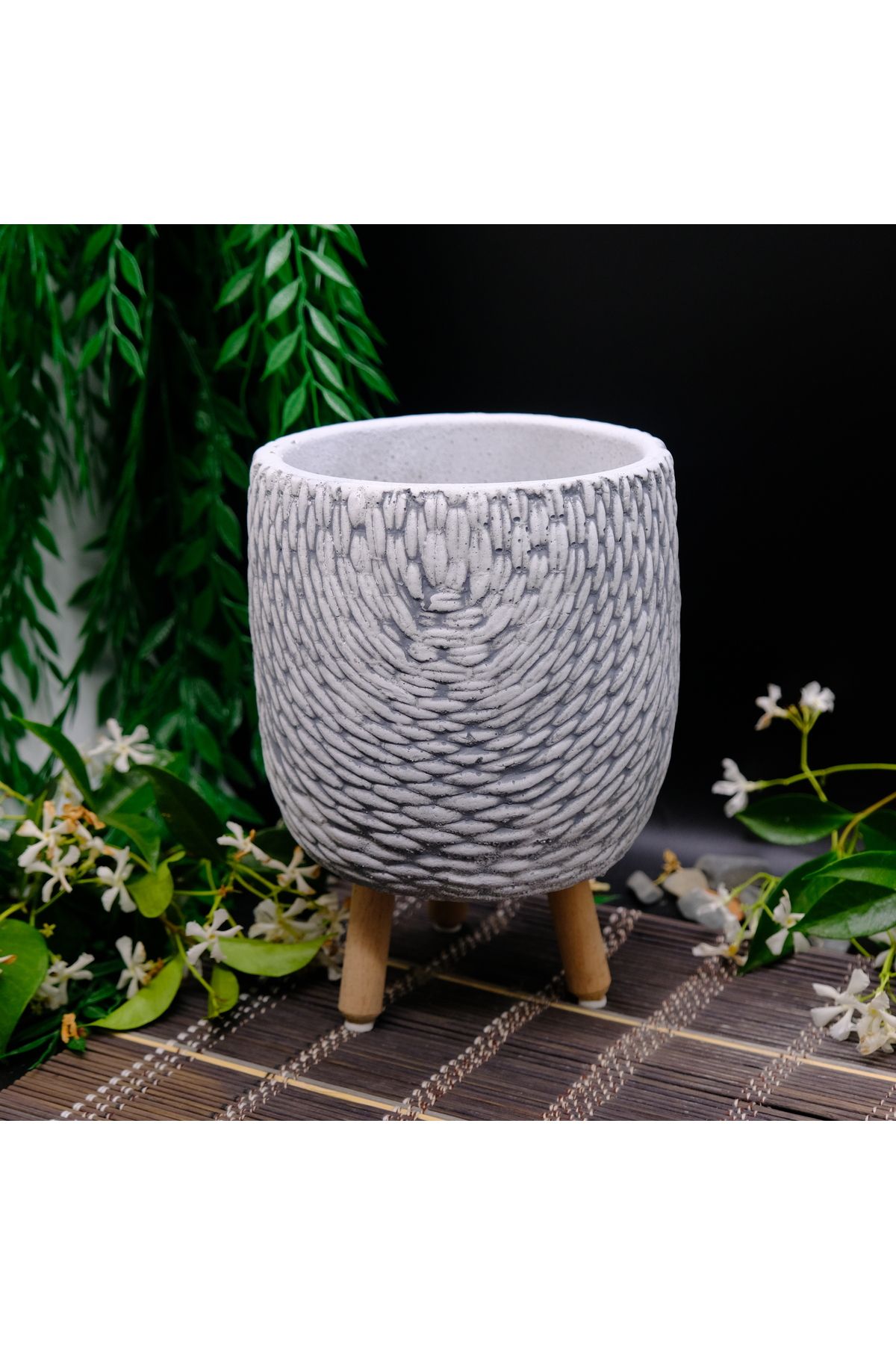 BGGdekor Arnavut kaldırımı model eskitme BETON SAKSI