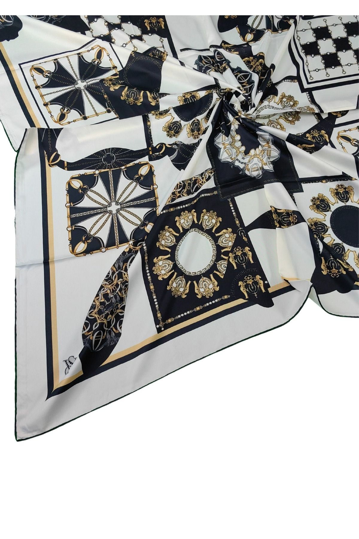 mim eşarp VESİ Eşarp Desenli Sport Twill Eşarp 120x120 cm