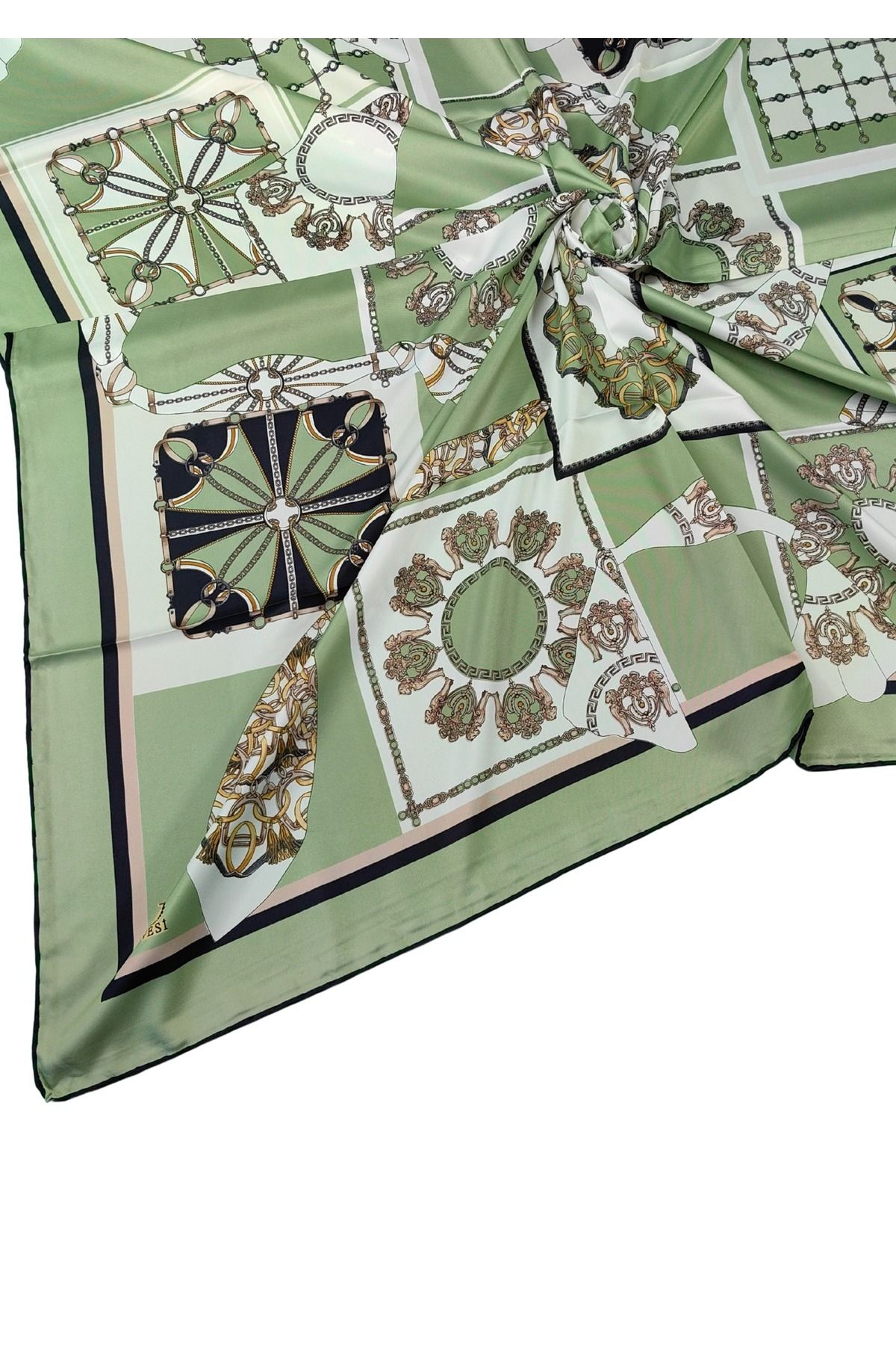 mim eşarp VESİ Eşarp Desenli Sport Twill Eşarp 120x120 cm