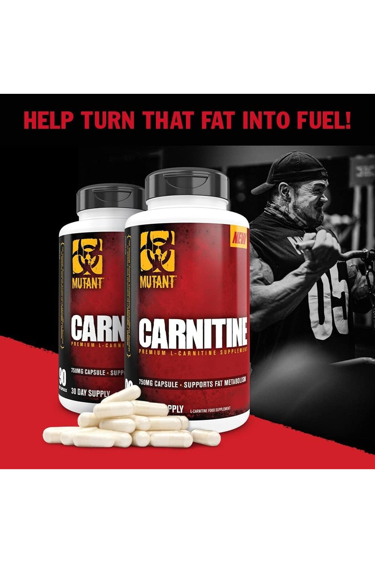 mutant l carnitine MUTANT L-Carnitine, 90 Caps, 30/90 Servings- Trendyol